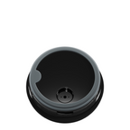 Lieblingstasche Satch insulated food container lid in black with grey silicone seal and integrated spoon holder