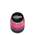 Lieblingstasche Satch insulated food jar in pink and dark blue gradient with integrated spork on the lid