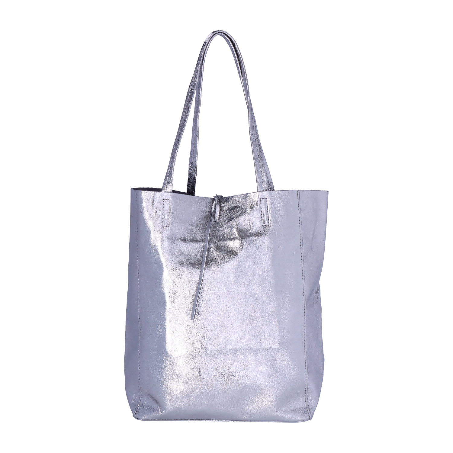 ALEXANDER HEITZ Shopper Leder Metallic