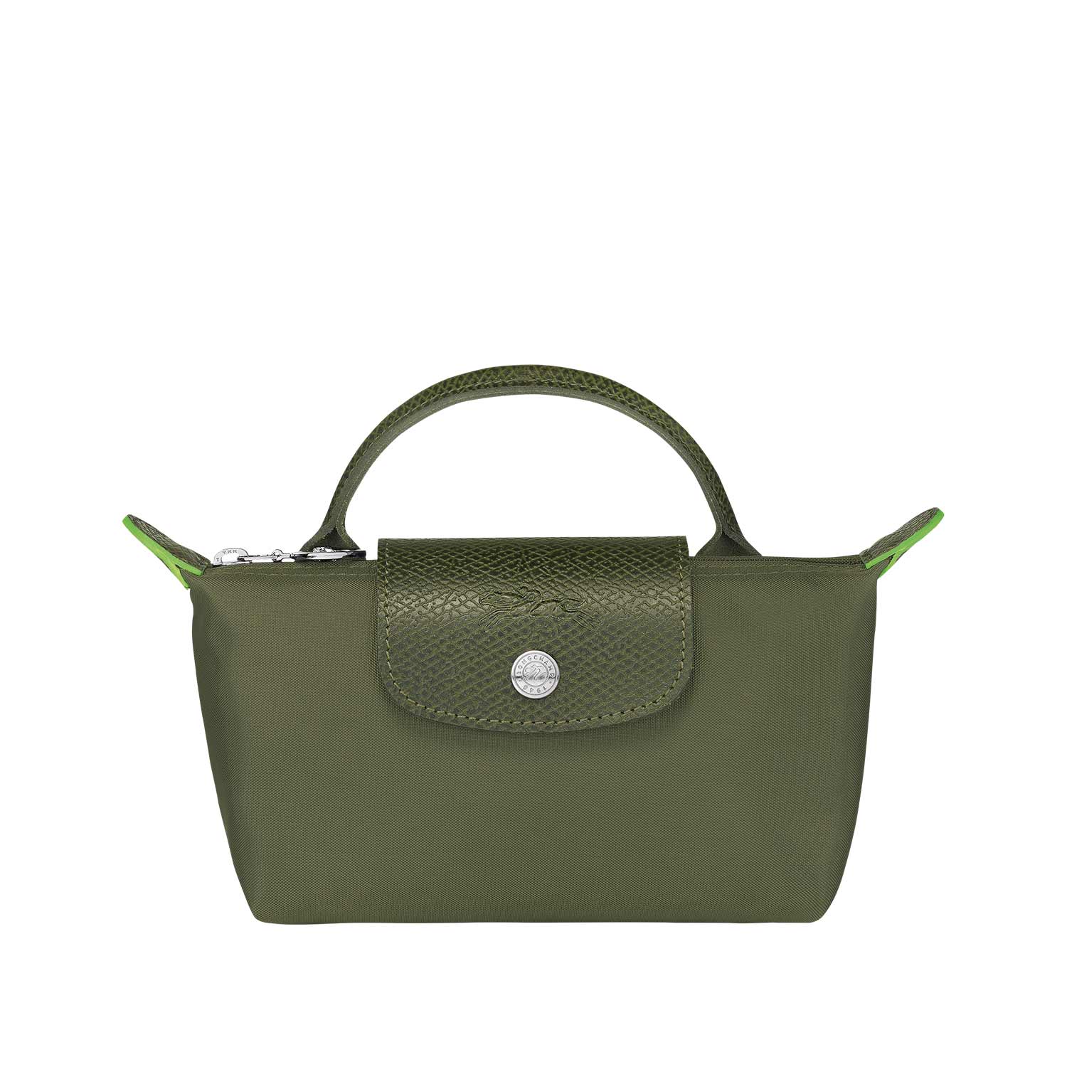 Longchamp_34175919479_0 Longchamp Le Pliage Green Pochette