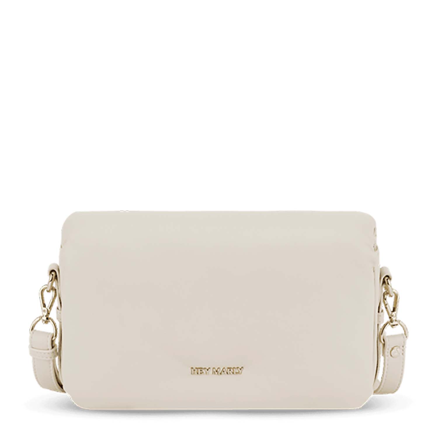 Hey Marly Sporty Sister Tasche - Beige Lederimitat 21x14x8cm